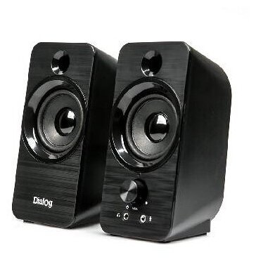 Колонки Dialog Stride Ast-17up black 2.0, 10W RMS, PhoneOut, Mic In, USB