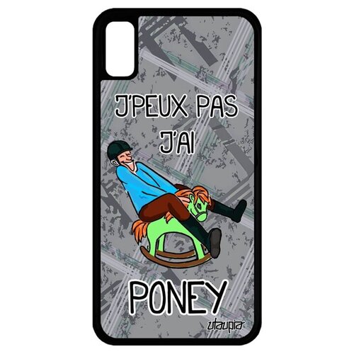 фото Защитный чехол на телефон // apple iphone xr // "не могу - у меня пони!" шутка карикатура, utaupia, серый