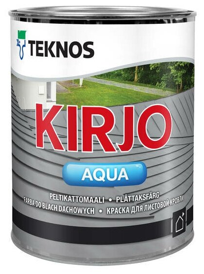 Краска акриловая TEKNOS Kirjo Aqua матовая бесцветный 0.9 л