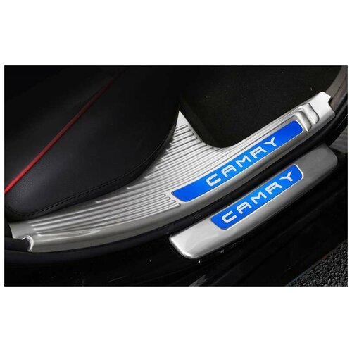 фото Накладки на внутренние пороги для toyota camry 2018+ (xv70) autonew16