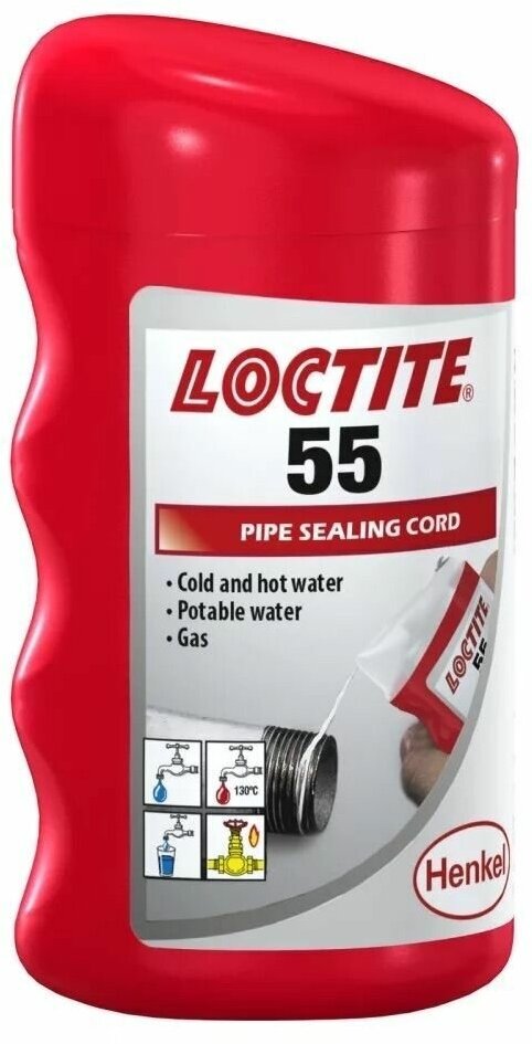 Нить герметизирующая для газа и питьевой воды LOCTITE 55 160м