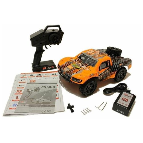 Радиоуправляемый шорт-корс Remo Hobby Rocket (оранжевый) 4WD 2.4G 1/16 RTR