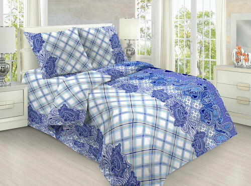 Комплект постельного белья Бязь Элис Текстиль 1.5-спальный, наволочки 70х70, хлопок 100%, рис. 1637