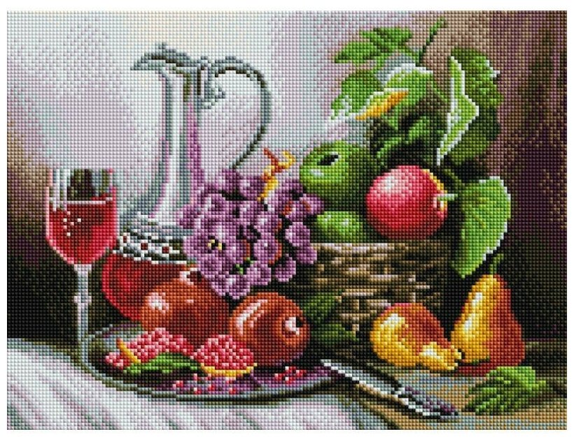 Мозаика на подрамнике Белоснежка Натюрморт с фруктами - фото №1