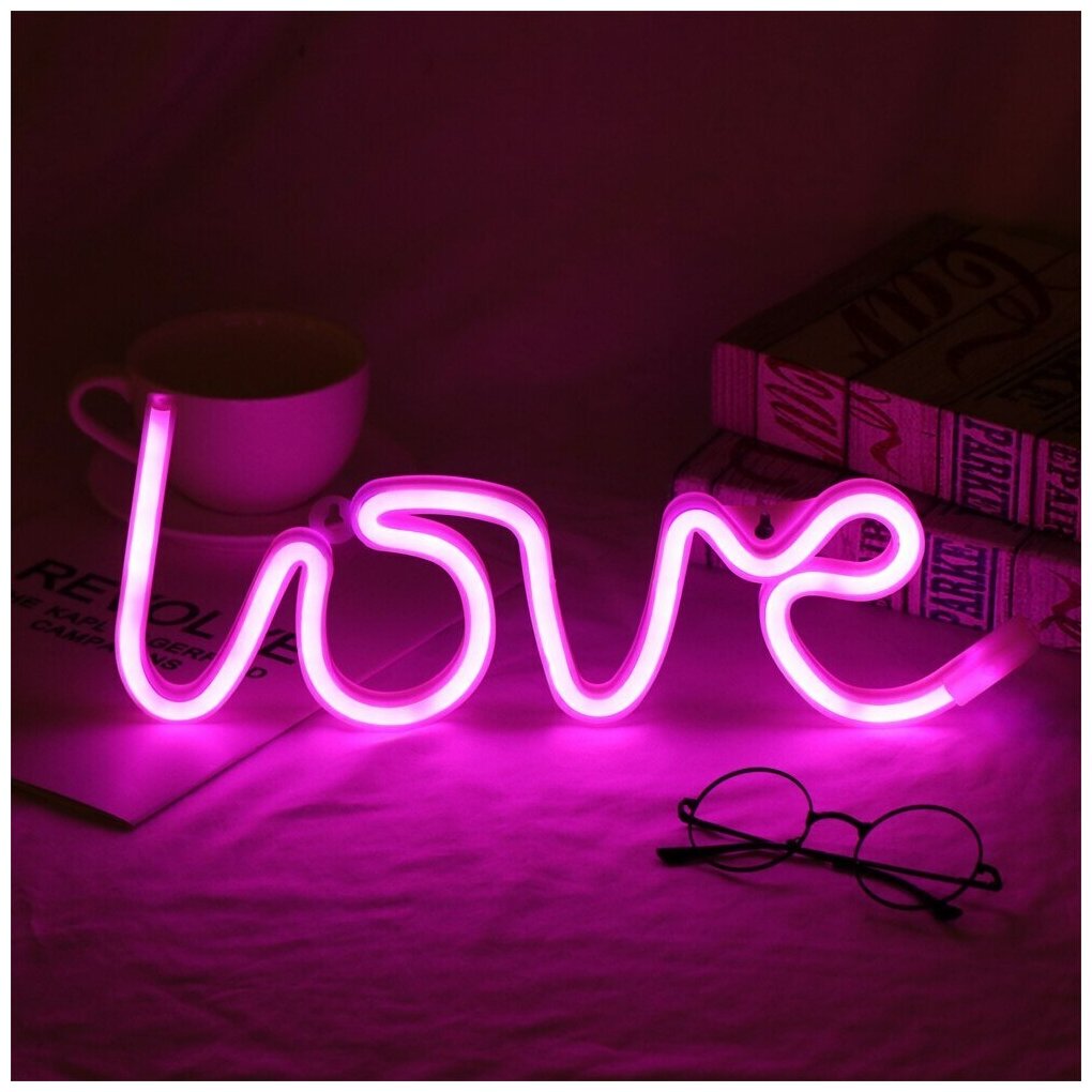 LED светильник "LOVE" - фотография № 5