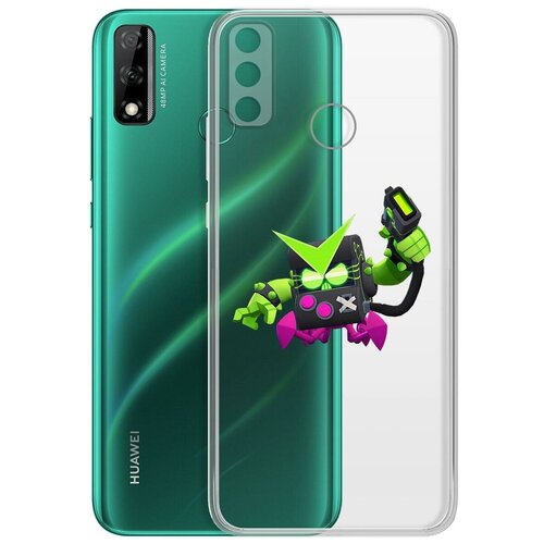 фото Чехол-накладка clear case brawl stars-вирус 8-бит для huawei y8s krutoff group