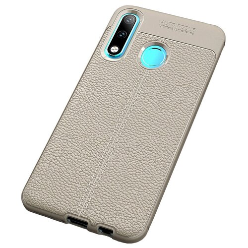 фото Чехол mypads для htc u12 plus из качественного износостойкого силикона с декоративным дизайном под кожу с тиснением серый