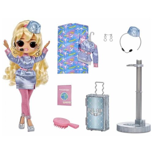 Кукла L.O.L. O.M.G. World Travel Fly Gurl, 25 см, 579168 светло-синий lol surprise tweens fancy gurl doll 576679