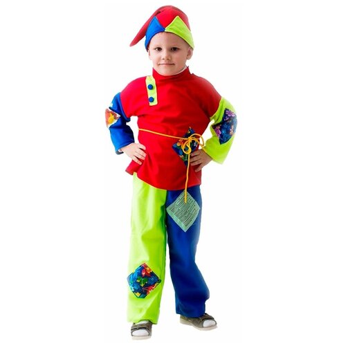 карнавальный костюм снегурочка 5 7 лет бока Карнавальный костюм Скоморох, 5-7 лет, Бока