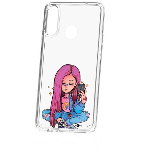 фото Чехол на samsung galaxy a30s kruche print pink hair кruче