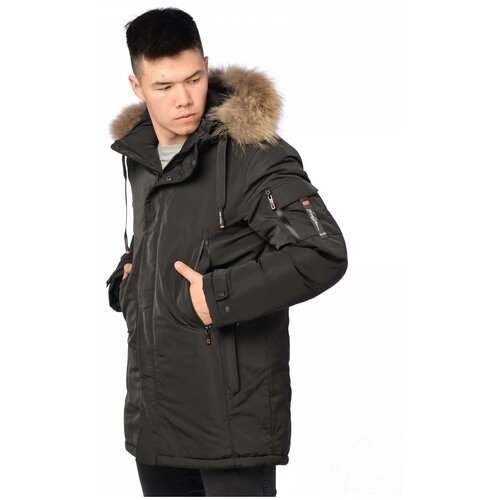 фото Зимняя куртка мужская malidinu 21025 размер 54, темно-серый