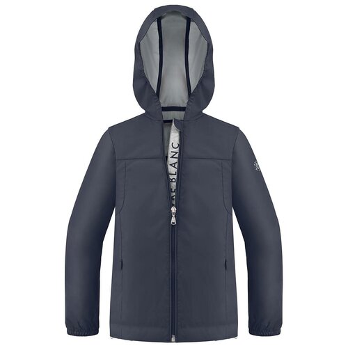 Куртка Poivre Blanc, укороченная, водонепроницаемость, карманы, капюшон, размер 128, синий