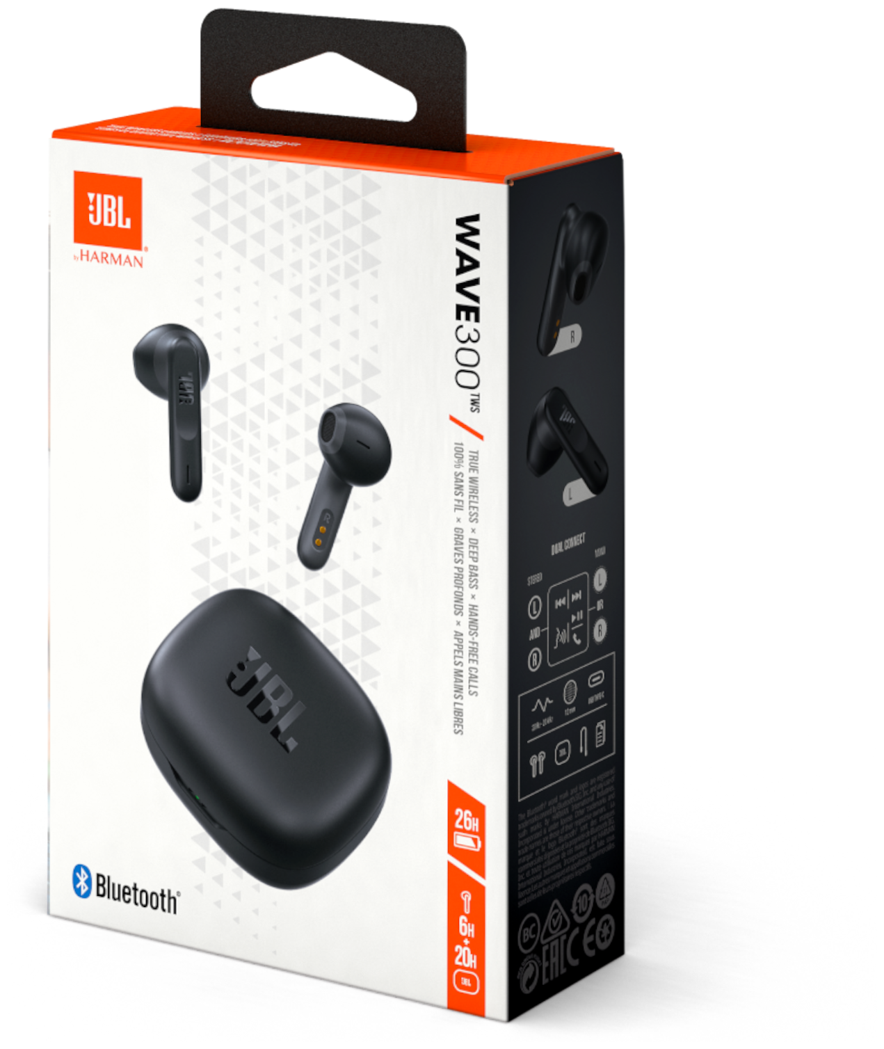 Беспроводные наушники JBL Wave 300TWS UK, черный - фото №2