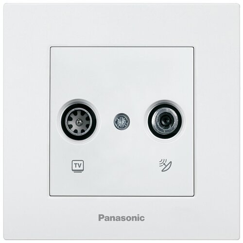 Розетка телевизионная Panasonic Karre Plus WKTC04612WH-RU скрыт. IP20 белый упак.1шт