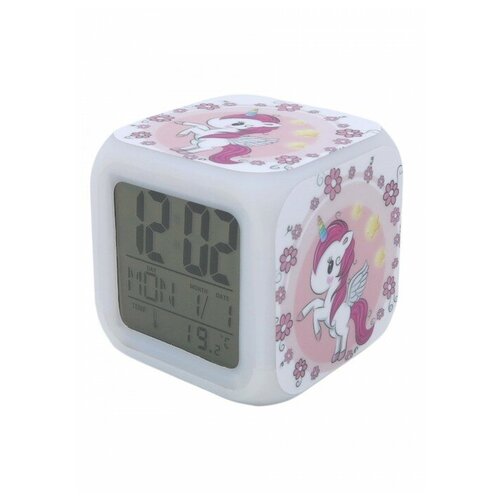 Часы-будильник Единорог с подсветкой 14 59000₽