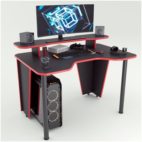 Игровой компьютерный стол Xplace 110+, Черно-Красный