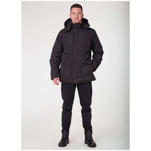 фото Пуховик мужской 03, winterra, размер 52, черный