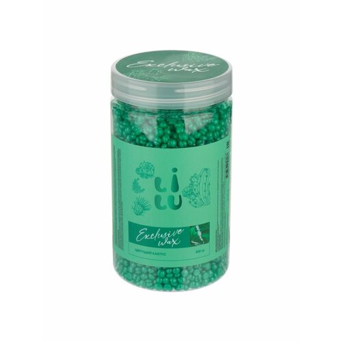 01-1121, (10 Цветущий Кактус), Воск полимерный перлам. в банке Exclusive Wax 500 гр LILU, Irisk