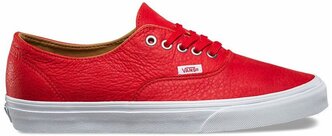 Кожаные кеды Vans Authentic Decon (Premium Leather) VA38EPMRV красные (38)