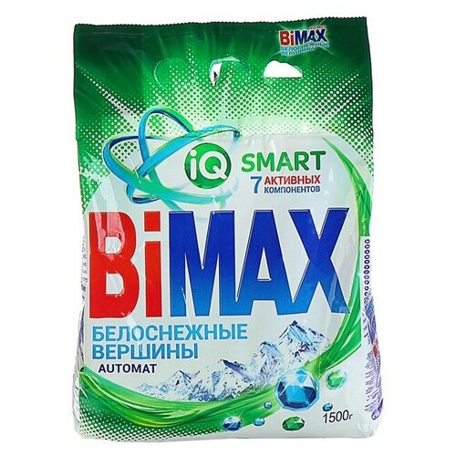 BIMAX Стиральный порошок BiMax "Белоснежные вершины", автомат, 1.5 кг