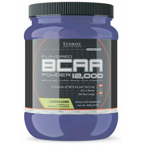 bcaa для спортсменов ultimate nutrition bcaa 12 000 blue raspberry 457 гр BCAA для спортсменов Ultimate Nutrition BCAA 12,000 Lemon Lime 228g