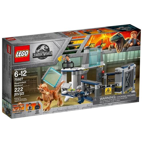 Конструктор LEGO Jurassic World 75927 Побег Стигимолоха из лаборатории, 222 дет. конструктор lego jurassic world 76939 побег стигимолоха 129 дет