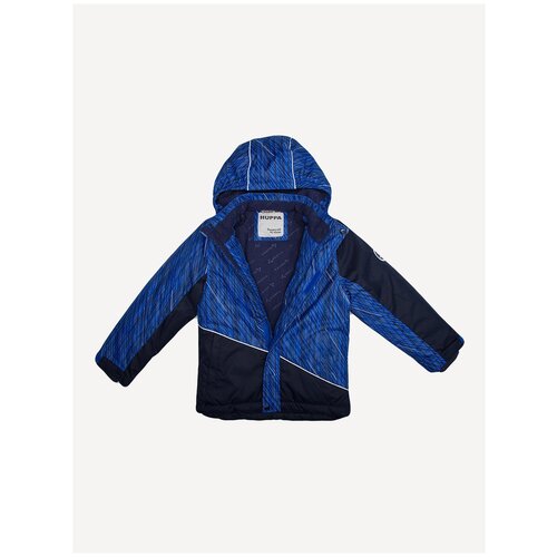 фото Куртка huppa размер 158, 12735 синий с принтом/тёмно-синий