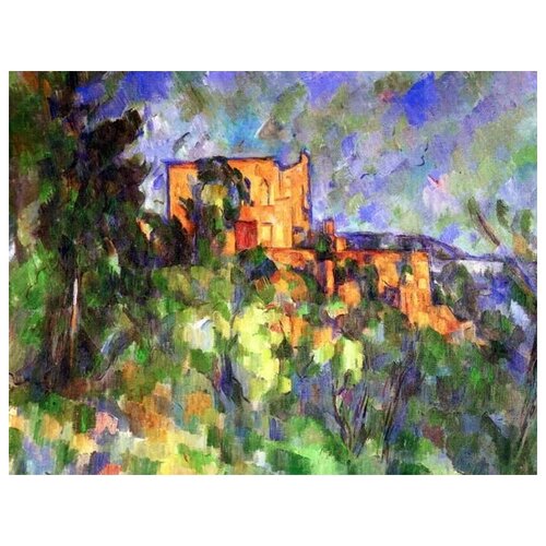 фото Репродукция на холсте черный замок (black castle) №3 сезан поль 52см. x 40см. твой постер