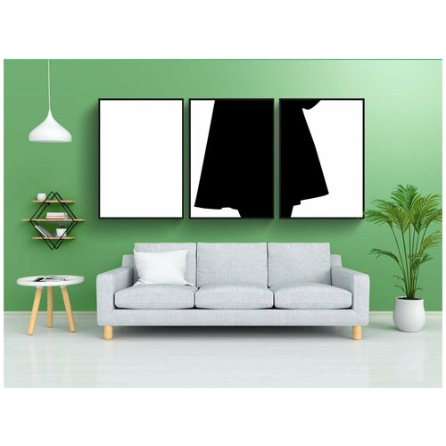 фото Набор модулных постеров для интерьера "женщина, женский пол, девочка" 60x90 см. в тубусе, без рамки lotsprints