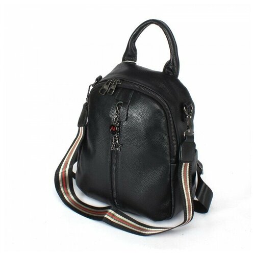 фото Рюкзак жен натуральная кожа opi-8025, 1отд, 4внутр+5внеш/карм, черный 238966 аделия