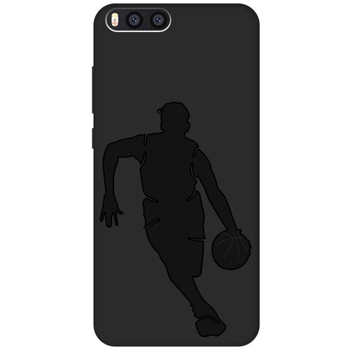 Матовый чехол Basketball для Xiaomi Mi Note 3 / Сяоми Ми Ноут 3 с эффектом блика черный матовый чехол basketball для samsung galaxy note 3 самсунг ноут 3 с эффектом блика черный