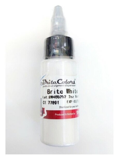 фото Краска белая для татуировки Starbrite Colors Brite White