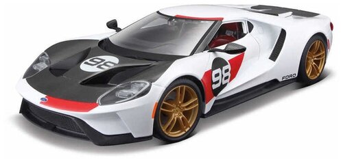 Bburago Машинка металлическая Ford GT 2021 Edition 1:32, белая