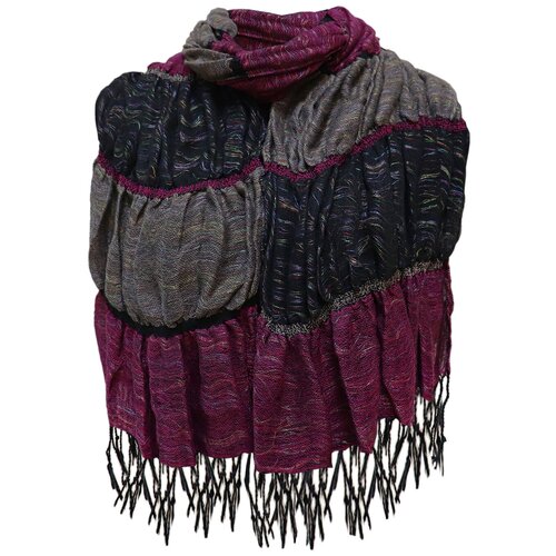 фото Шарф crystel eden,180х30 см, серый