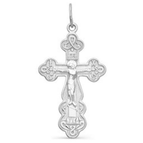 фото Подвеска посеребрение "православный крест" 51-03018, цвет серебро сима-ленд
