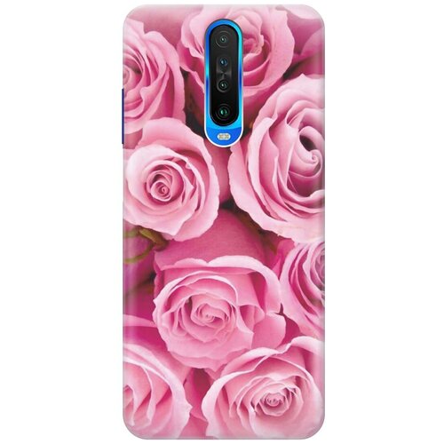 фото Ультратонкий силиконовый чехол-накладка для xiaomi redmi k30 с принтом "букет роз" gosso