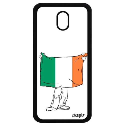 фото Противоударный чехол для телефона // galaxy j3 2017 // "флаг ирландии с руками" государственный дизайн, utaupia, белый