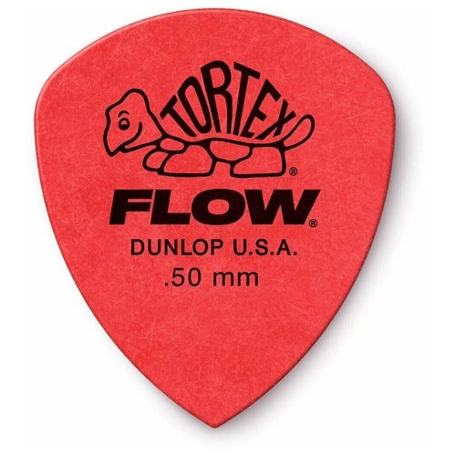 Медиаторы, толщина 0.5 мм, 12 шт. Dunlop Tortex Flow Standard 558P050 12Pack медиаторы жесткие 12 шт dunlop celluloid red pearloid heavy 483p09hv 12pack