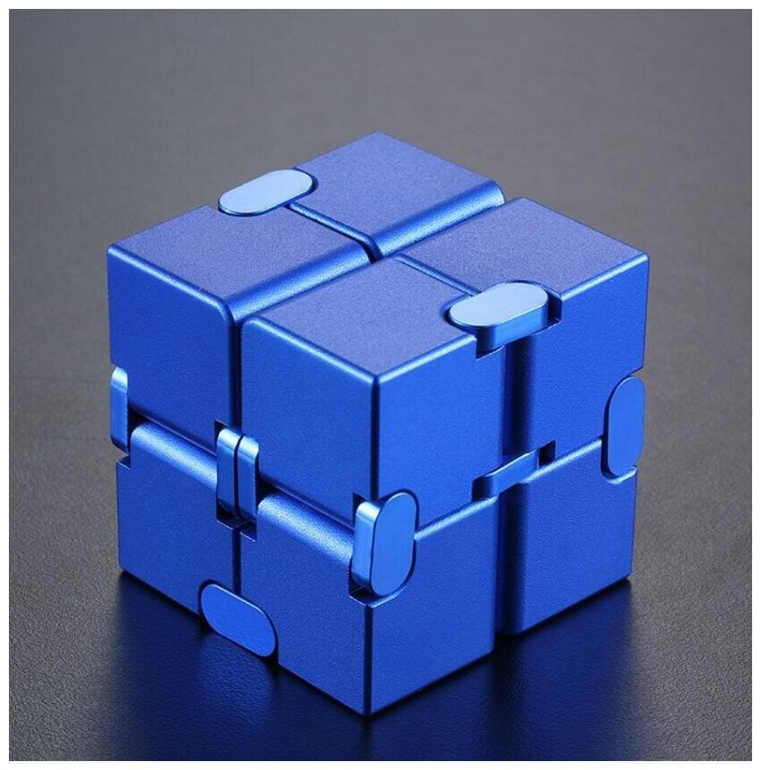 Blue-Игрушка для снятия стресса, металлический куб бесконечности ...