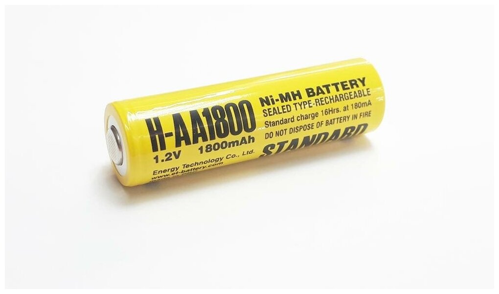 Аккумулятор Energy Technology AA OEM Standart H-AA1800 1.2v 1800mAh Ni-Mh , 1шт.