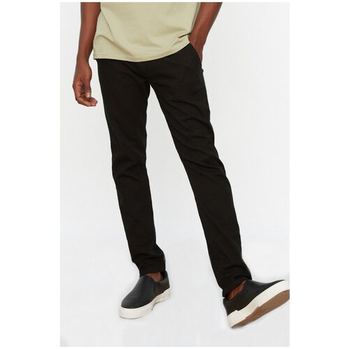 фото Брюки trendyol мужские, модель: tmnss22pl0035, цвет: black, размер: 46