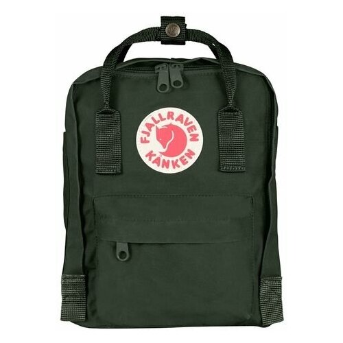 фото Fjallraven рюкзак kanken mini, темно-зеленый, 20х13х29 см, 7 л