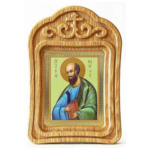 Апостол Павел, икона в резной рамке апостол павел икона в широкой рамке 19 22 5 см