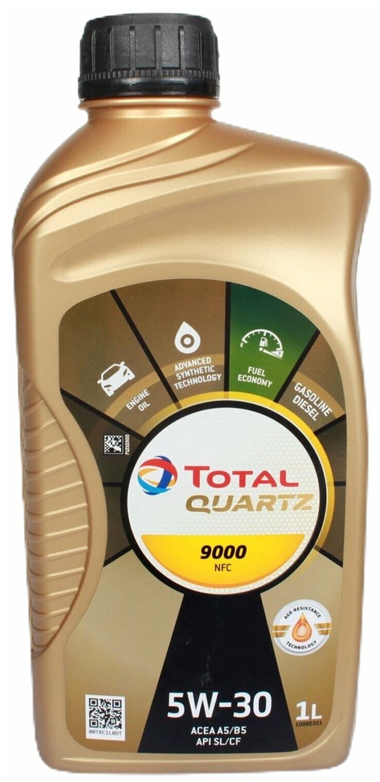 Синтетическое моторное масло TOTAL Quartz 9000 Future NFC 5W-30 1 л