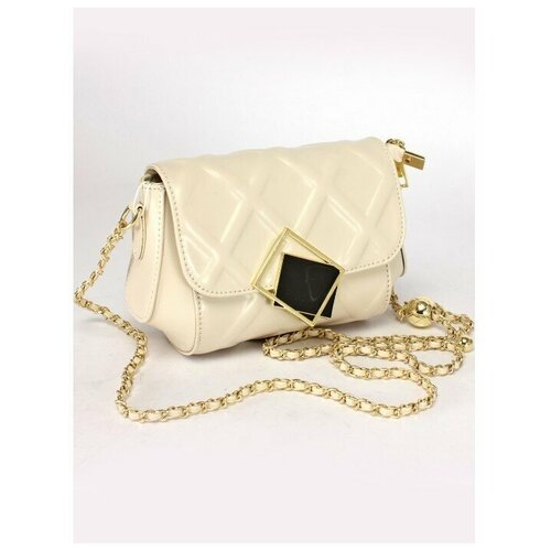 фото Сумка женская натуральная кожа gu 2066-88320, 1отд, плечевой ремень, бежевый 244895 аделия