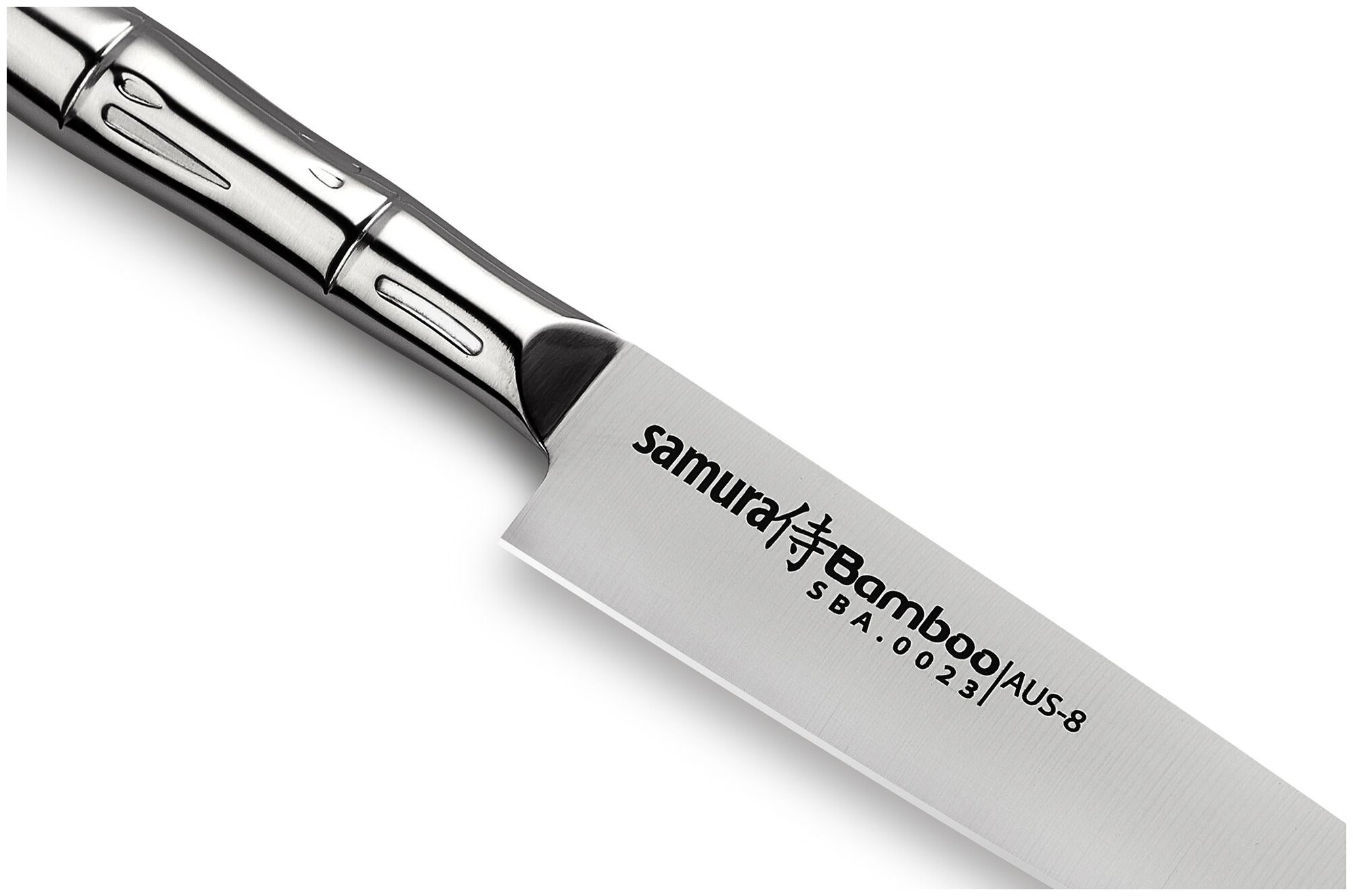 SBA-05/K набор из 4-Х кухонных ножей И подставки SAMURA BAMBOO - фотография № 8