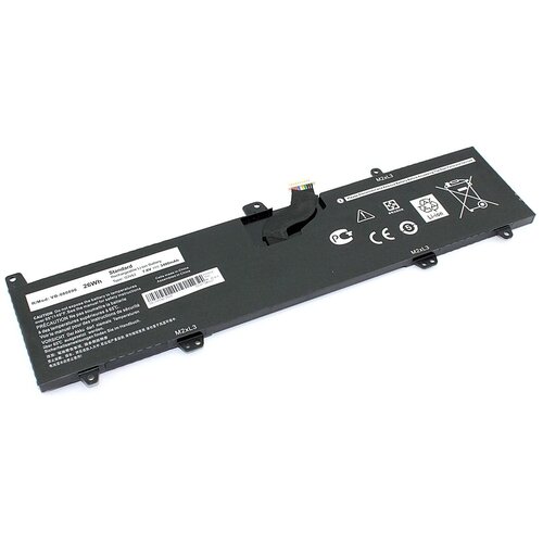 Аккумуляторная батарея для ноутбука Dell Inspiron 3168 (0JV6J) 7.6V 3400mAh OEM аккумулятор для dell 11 3162 7 6v 4013mah org p n 0pd19 01v2f 01v2f6 0dfvyn 1v2f6 58dp4