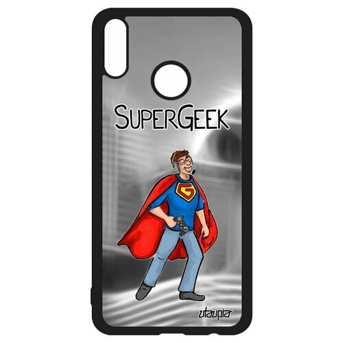 фото Чехол для мобильного honor 8x, "супергик" рисунок веселый utaupia