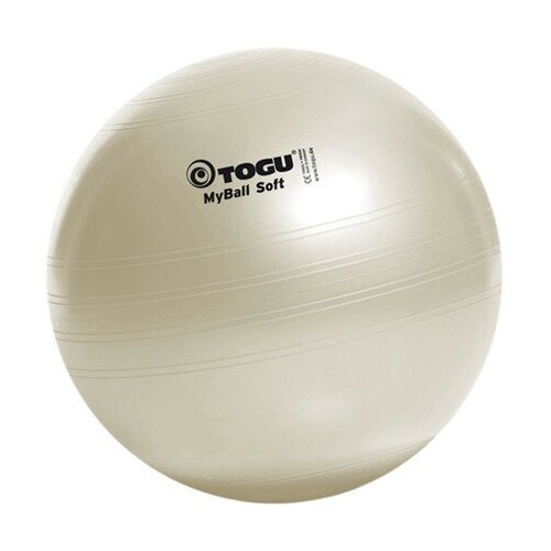 Гимнастический мяч TOGU My Ball Soft 75 см белый перламутровый