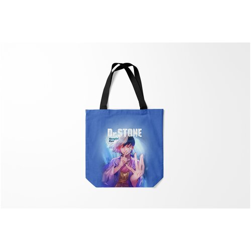 фото Сумка-шоппер / 40х40 см / аниме / доктор стоун asagiri gen burnettie